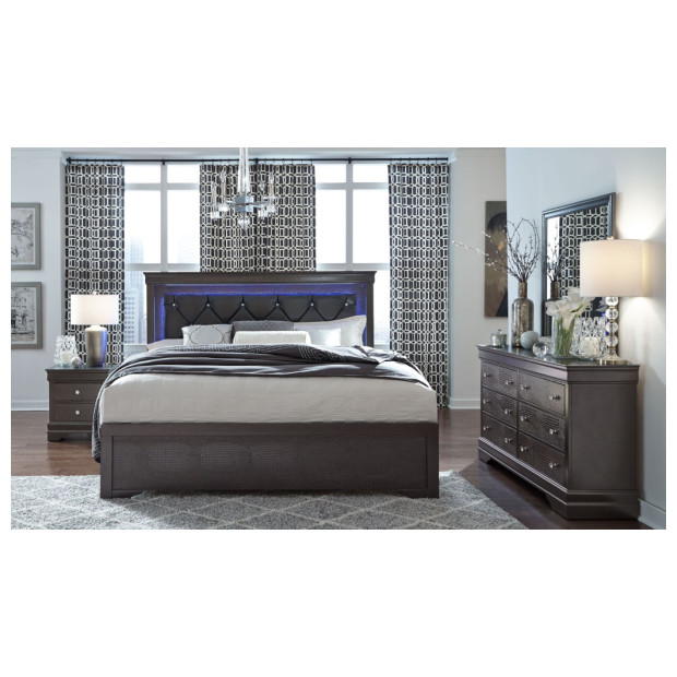 Global Furniture POMPEI GREY QBDMN